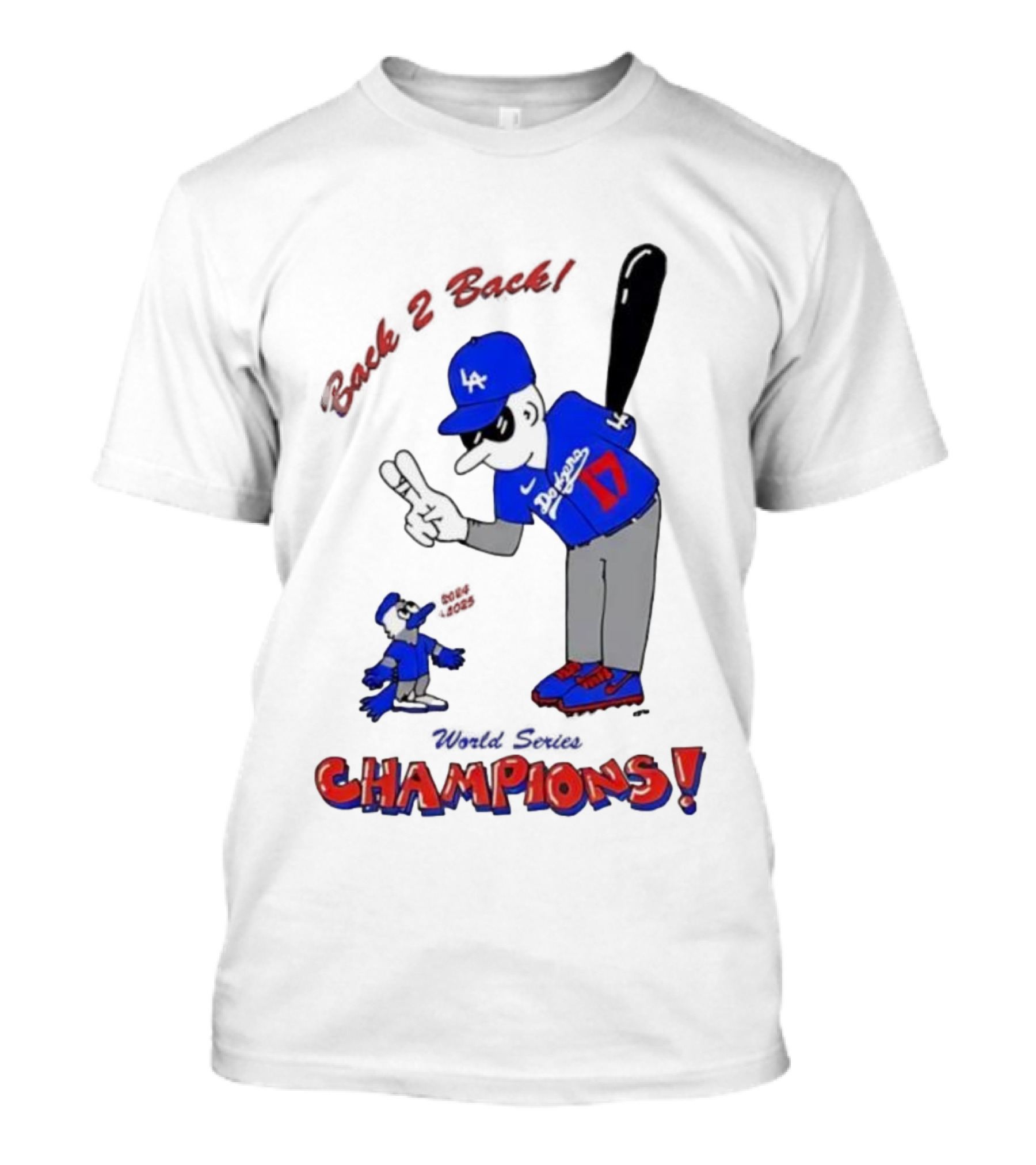 LA Dodgers Toronto Blue Jays Back 2 Back Champions T-Shirt