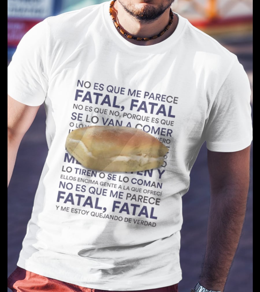 Operación Triunfo 2023 Martin Urrutia Meme Quote Sobre Fatal, Fatal Frase Divertida Sandwish De Crema T-Shirt