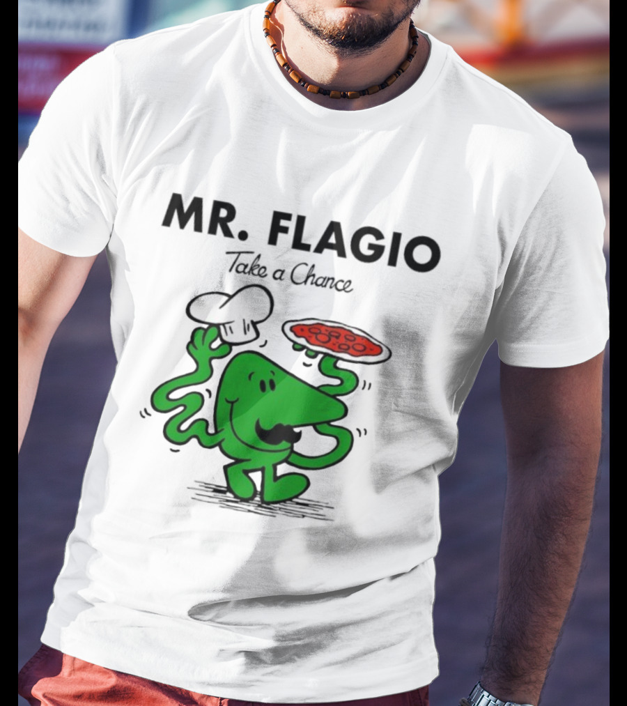 Mr. Flagio Take A Chance Chef Pizza T-Shirt