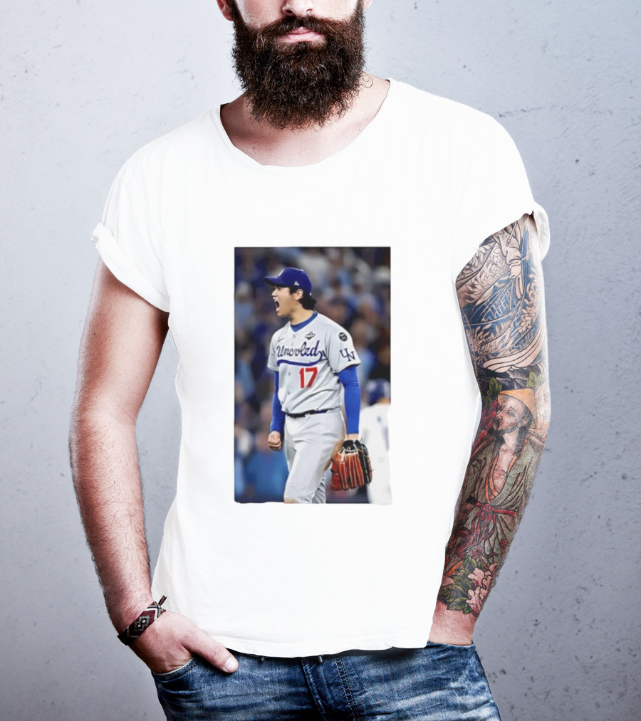 Shohei Ohtani Uncoded LA Player Number 17 T-Shirt