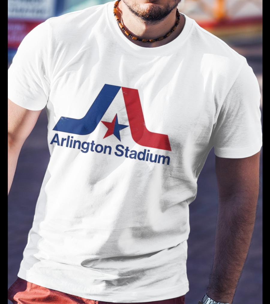 Texas Rangers Arlington Stadium Vintage Star Emblem T-Shirt
