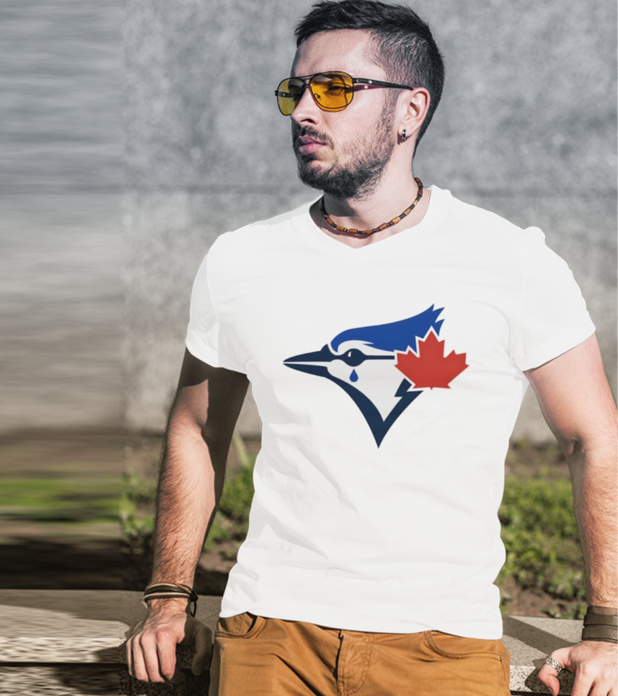 Toronto Blue Jays Maple Leaf Logo With Tear Drop T-Shirt