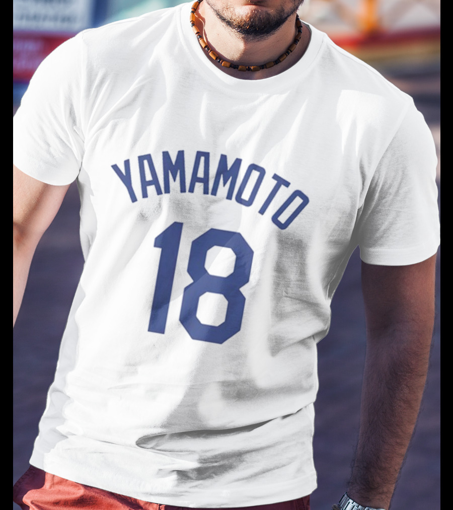 Yoshinobu Yamamoto 18 Los Angeles Dodgers MVP Cartoon T-Shirt