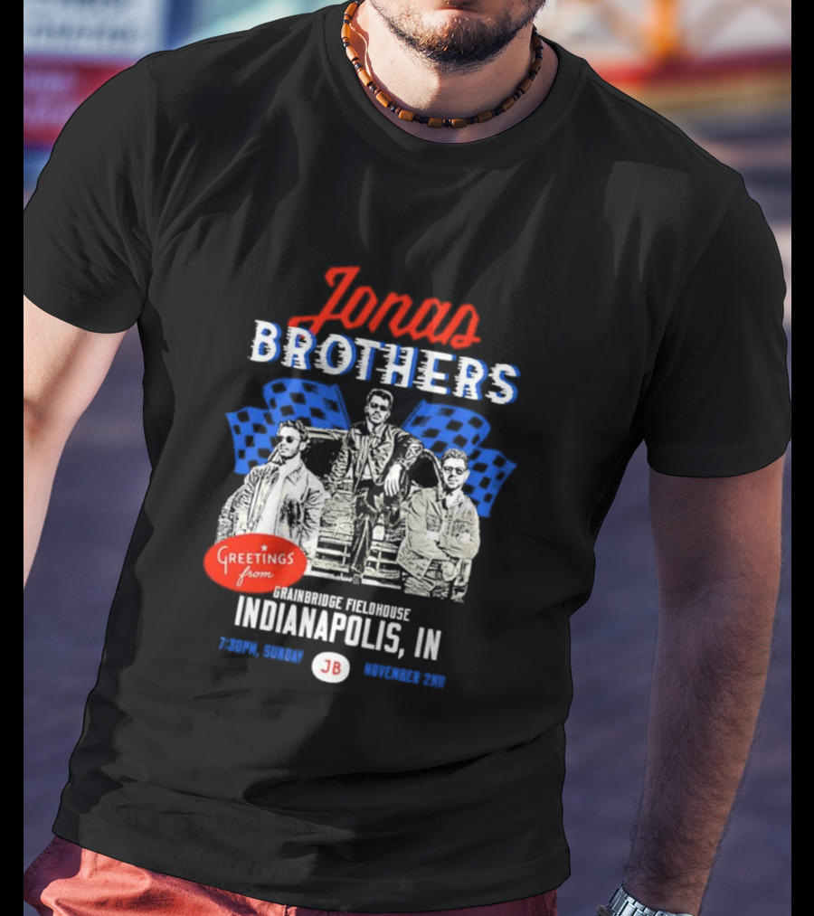 Greetings From Jonas Brothers Indianapolis IN Sunday JB Your Hometown T-Shirt