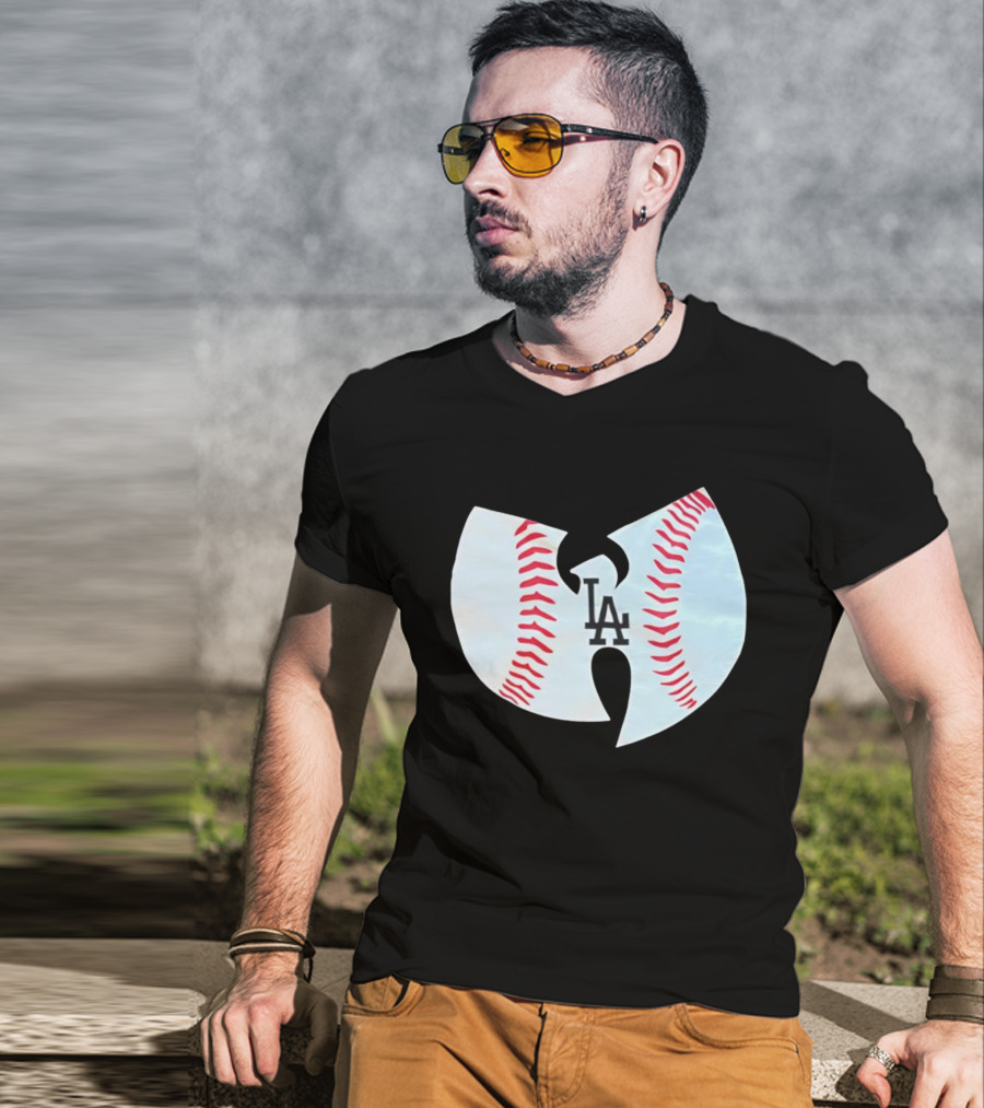 Los Angeles Dodgers Wu Tang Clan Baseball Collaboration T-Shirt