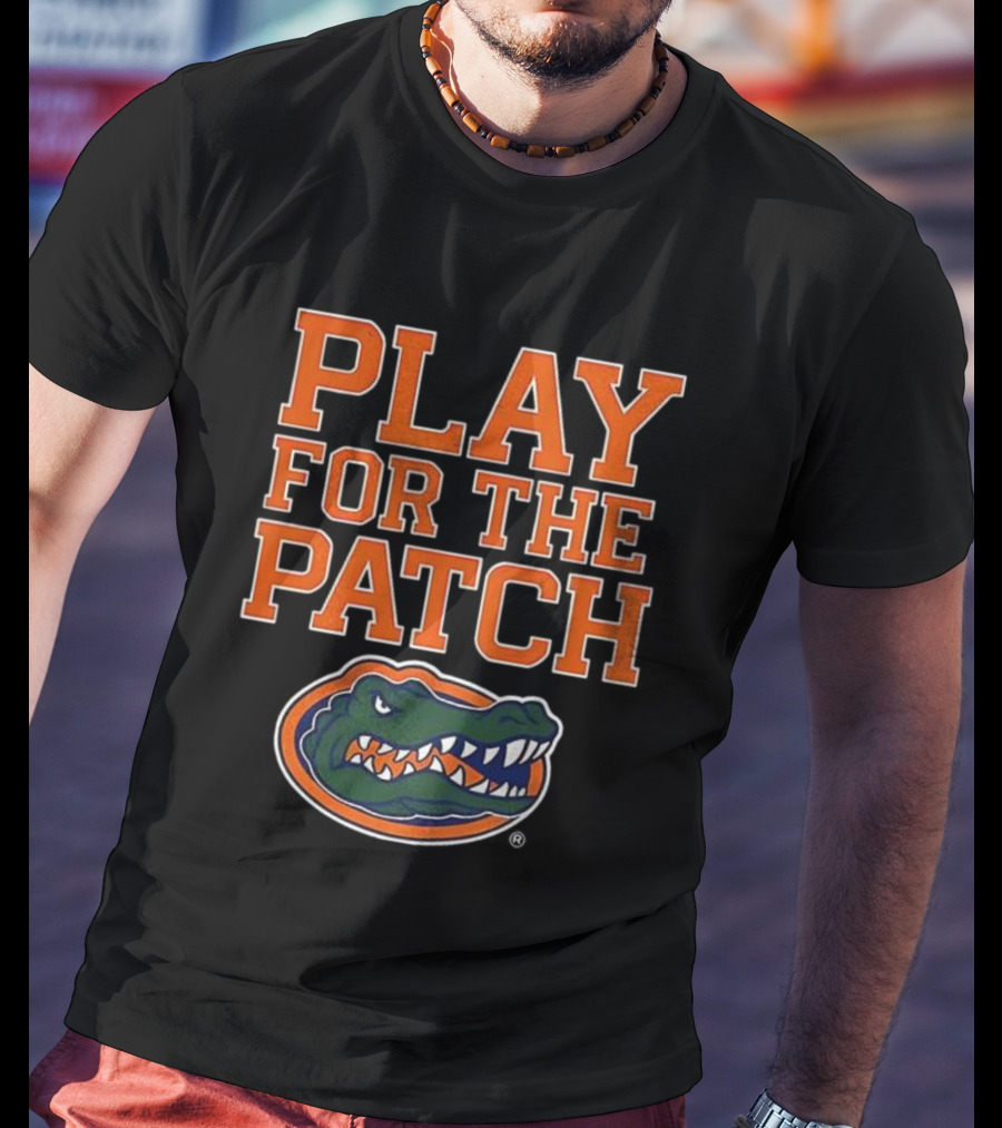 Play For The Patch Florida Gators Alligator Emblem T-Shirt