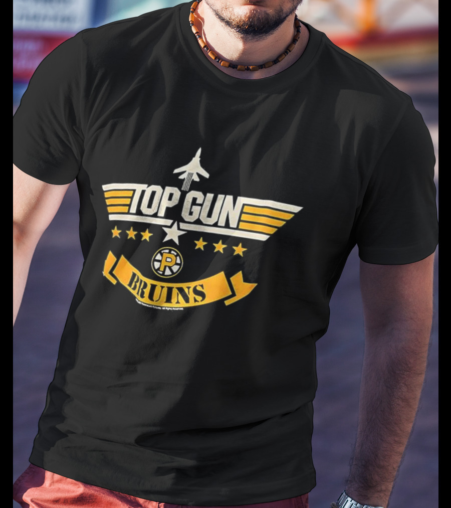 Top Gun Providence Bruins Stars Banner T-Shirt