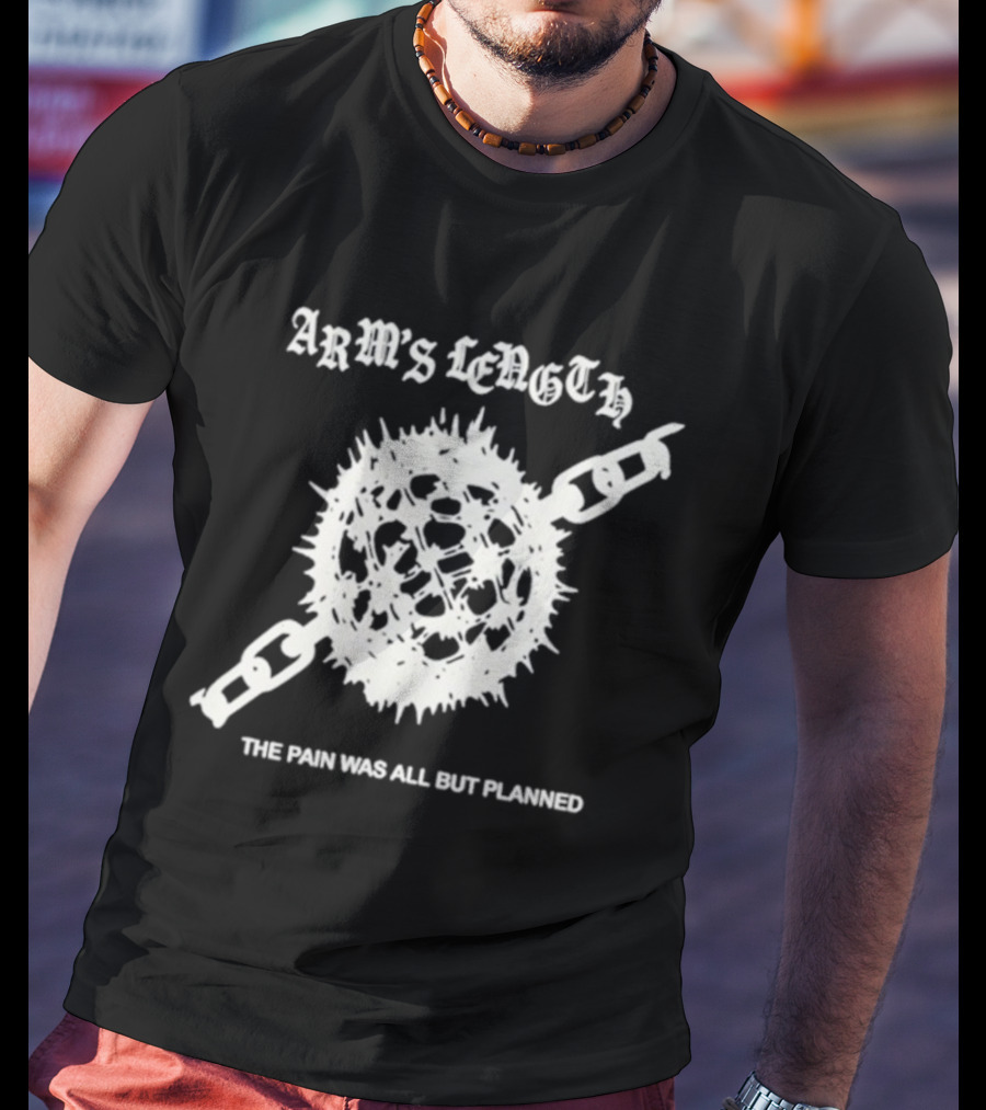 Arm’s Length The Pain Was All But Planned Tour 2025 Spiked Ball Chain Design T-Shirt