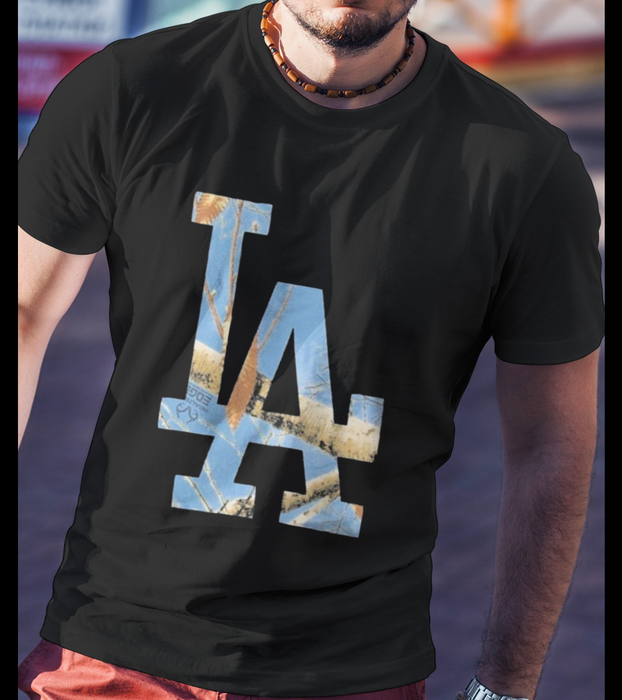 Los Angeles Dodgers LA Realtree Edge Camouflage T-Shirt