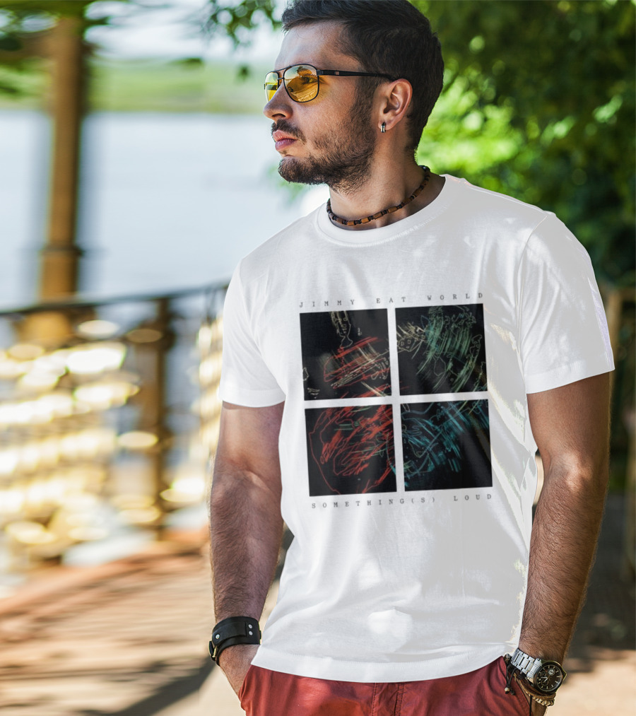 Jimmy Eat World Somethings Loud Quad Abstract Art T-Shirt