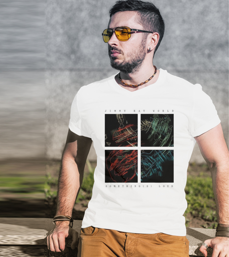 Jimmy Eat World Somethings Loud Quad Abstract Art T-Shirt