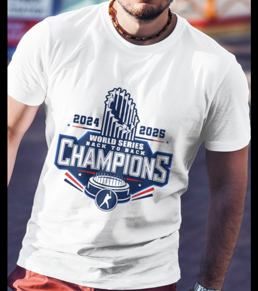 Los Angeles Dodgers World Series Back To Back 2024 2025 Champions MLB T-Shirt