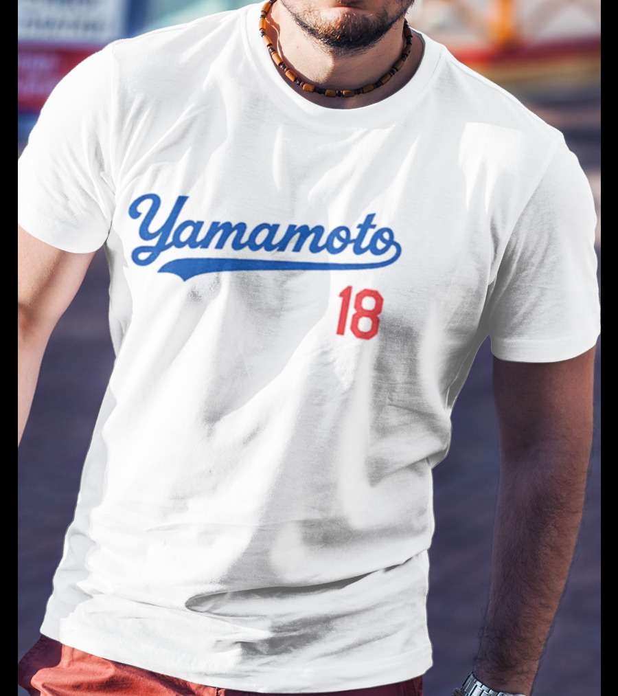 Yamamoto 18 Los Angeles Dodgers MLB Baseball World Champions T-Shirt