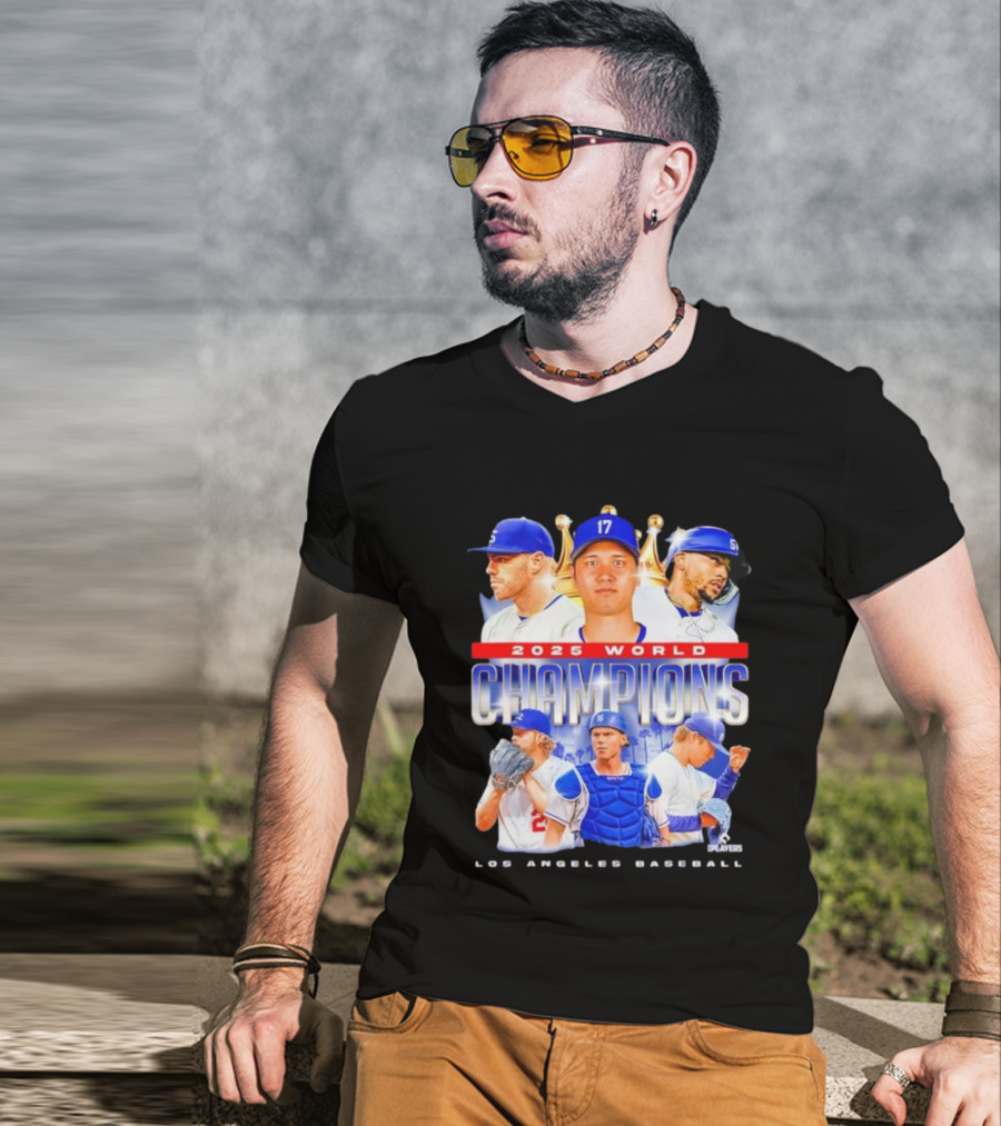 2025 World Champions Los Angeles Baseball Series T-Shirt