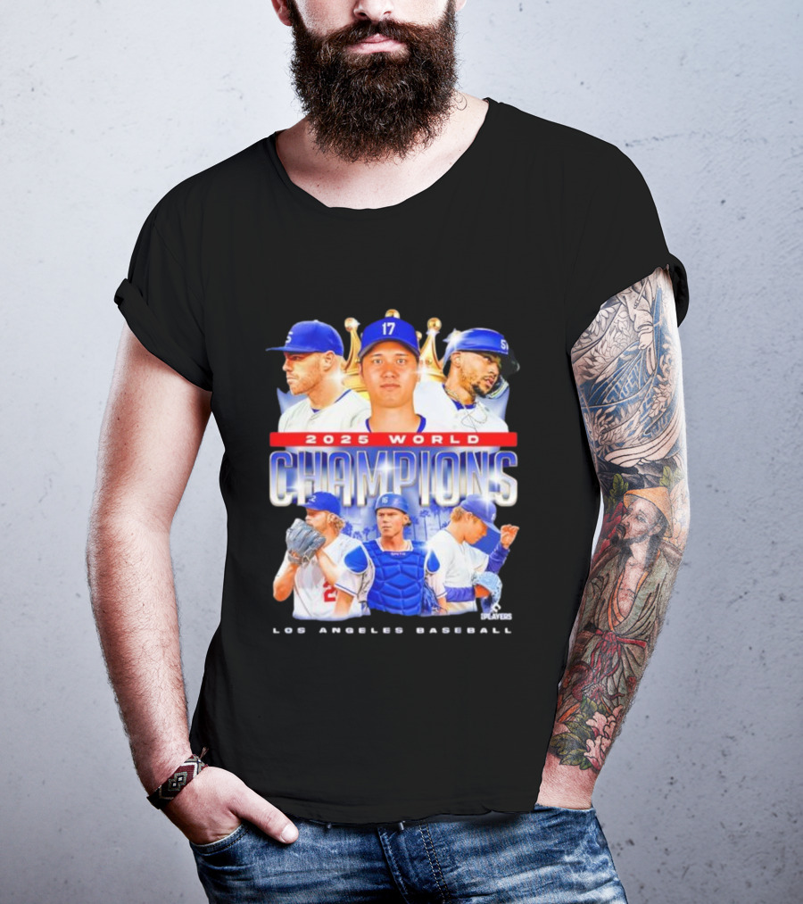 2025 World Champions Los Angeles Baseball Series T-Shirt