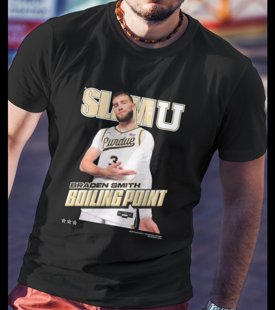SlamU Braden Smith Boiling Point Purdue Boilermakers T-Shirt