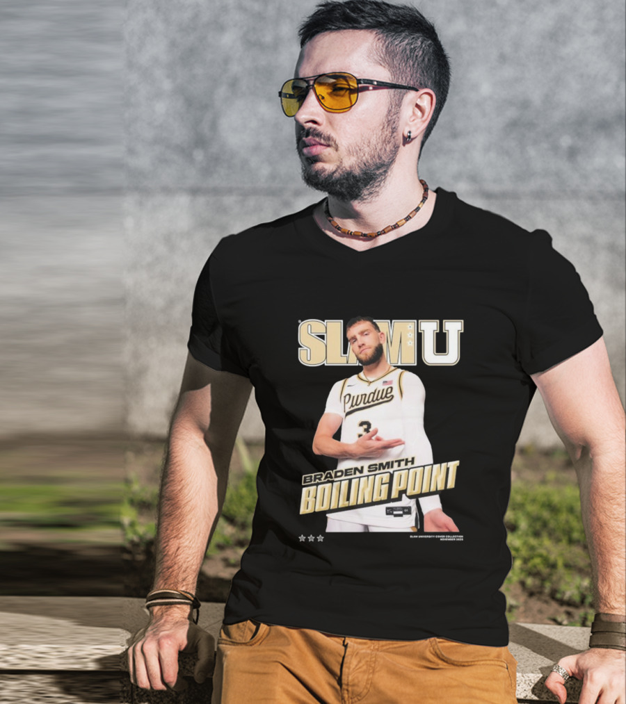SlamU Braden Smith Boiling Point Purdue Boilermakers T-Shirt