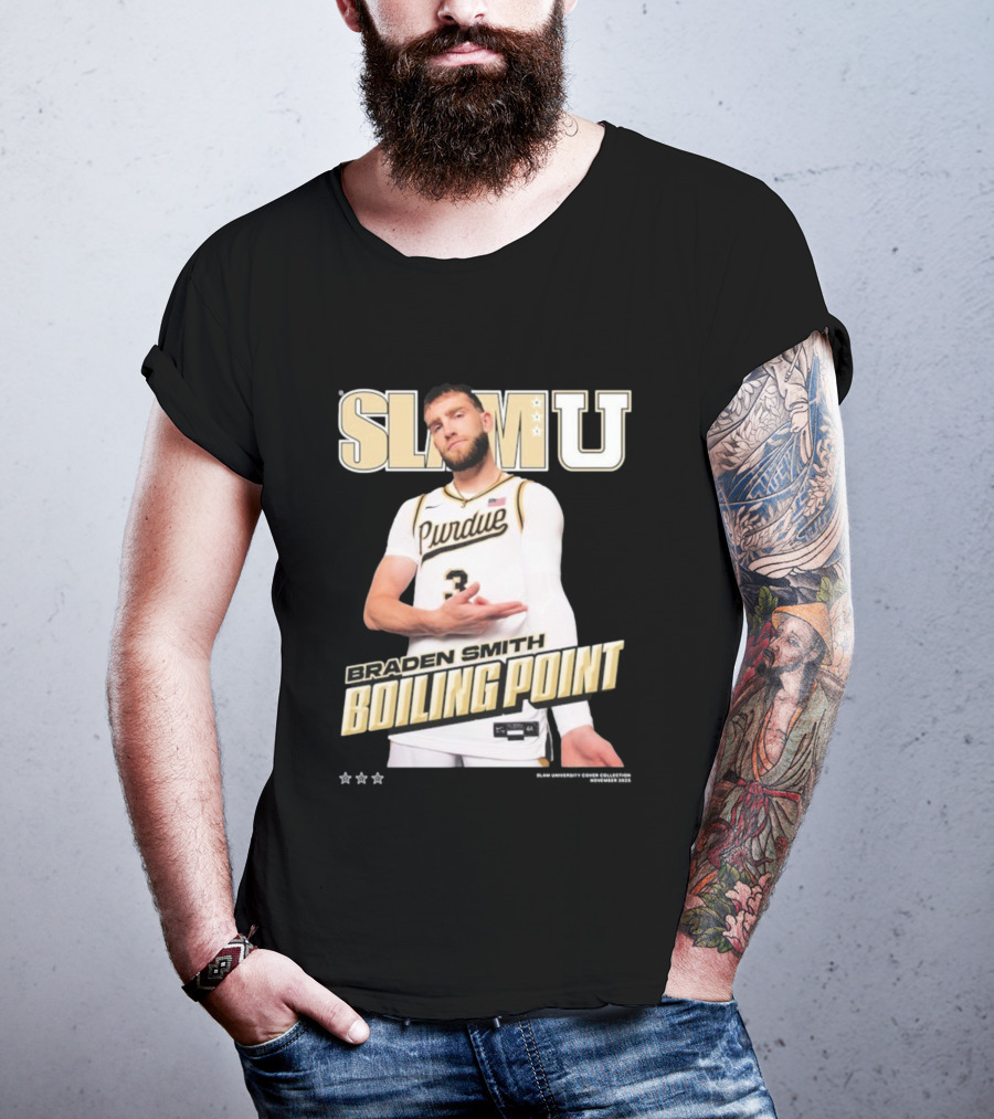 SlamU Braden Smith Boiling Point Purdue Boilermakers T-Shirt