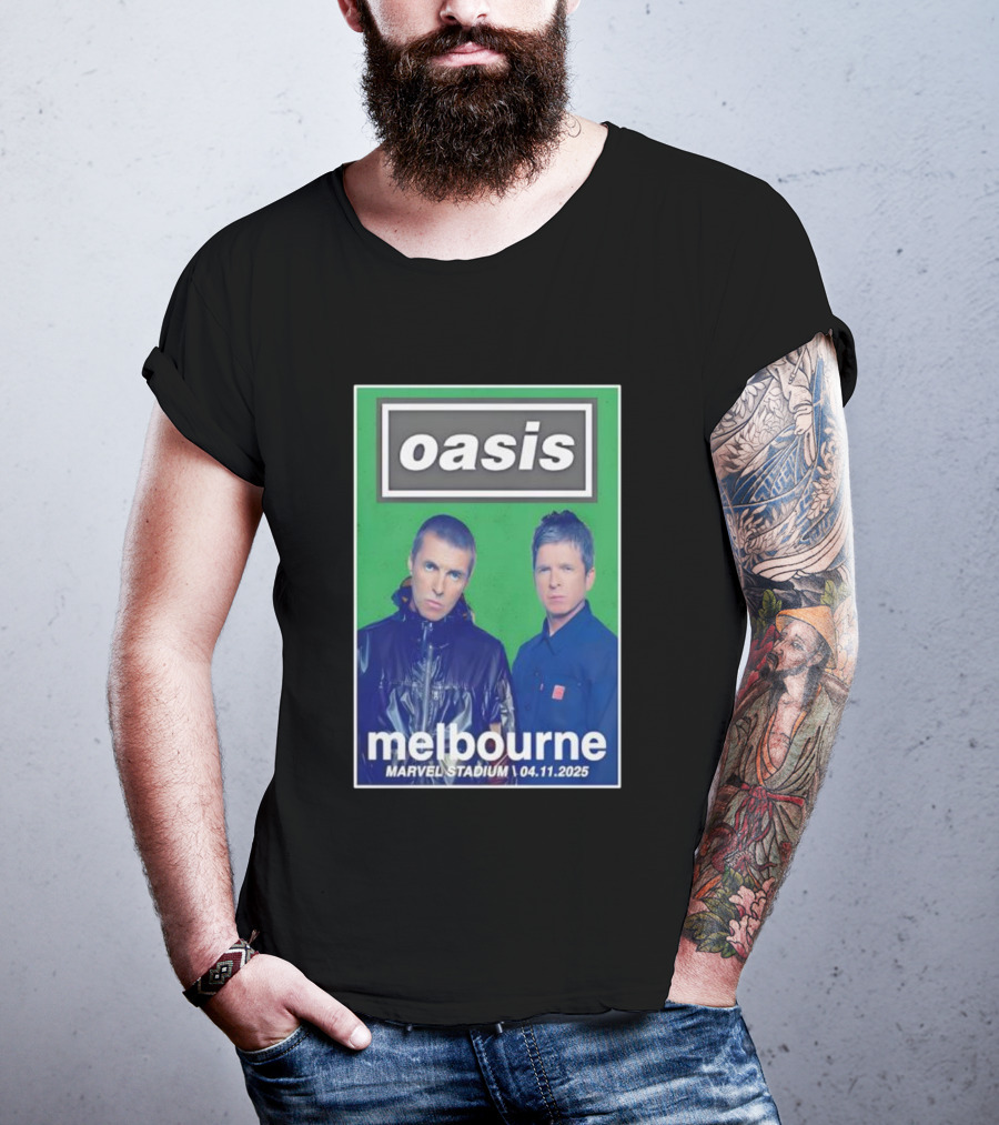 Oasis Melbourne November 4 2025 Marvel Stadium T-Shirt