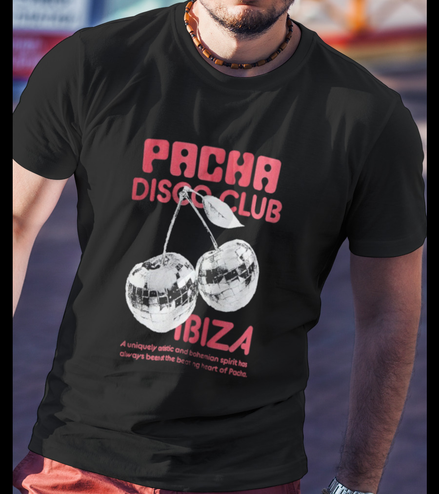 Pacha Disco Club Ibiza Cherry Mirror Balls Unique Vibe T-Shirt