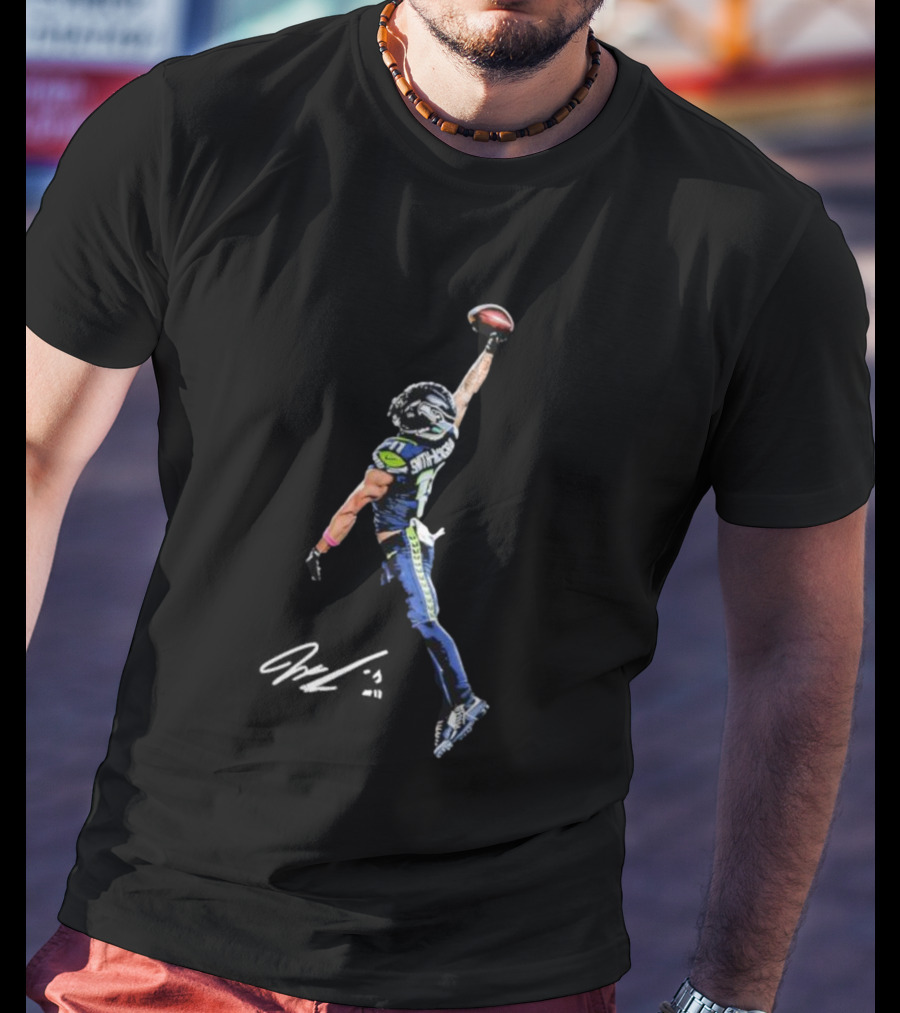 Smith-Njigba Signature Catch Seattle Football T-Shirt