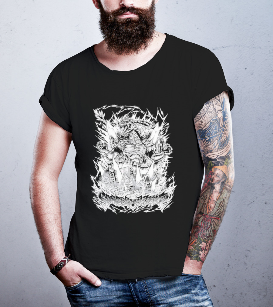 SpaceGodzilla Nekro Variant Fictional Monster Collectible Comic Style T-Shirt