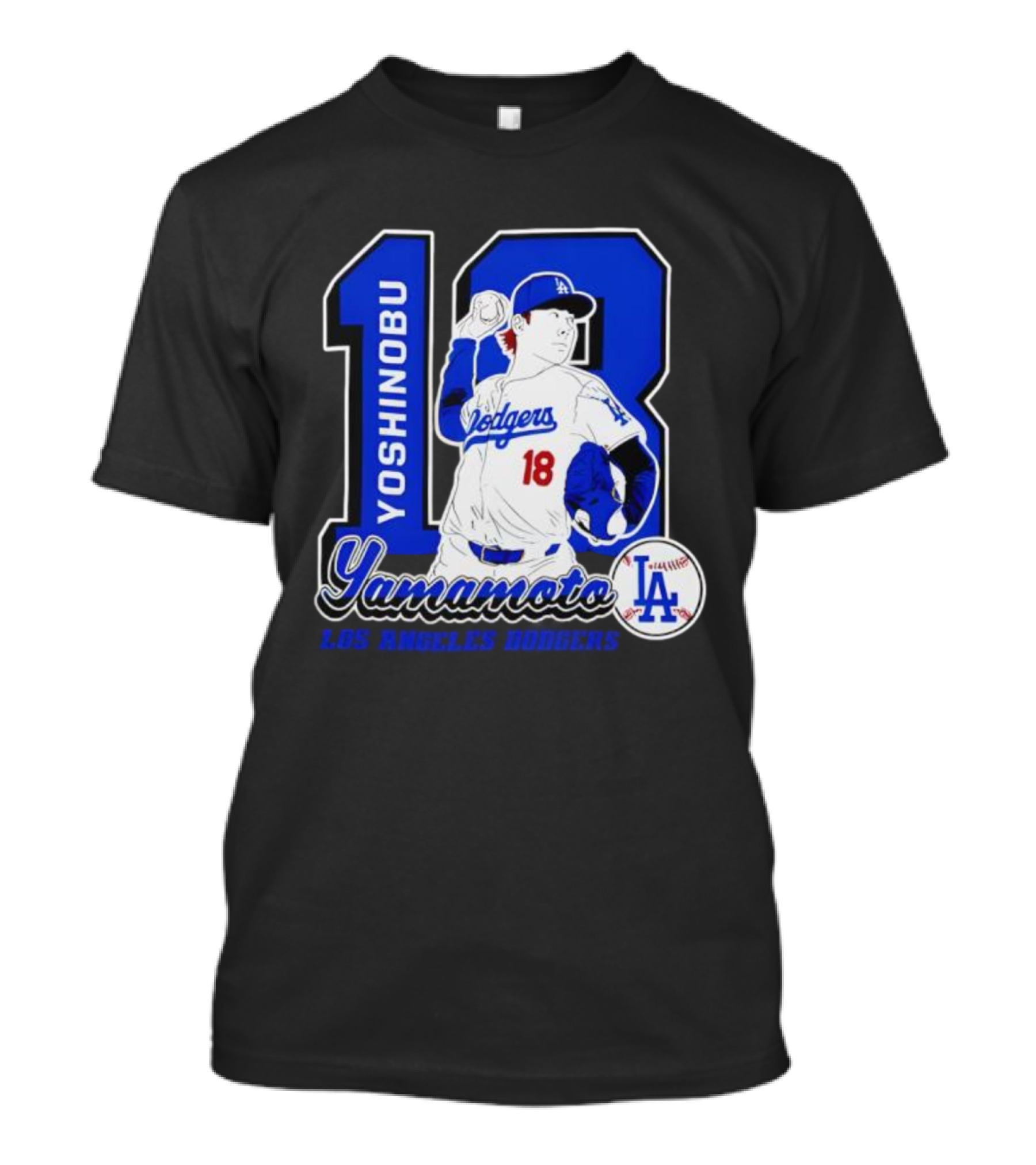 Yoshinobu Yamamoto Dodgers 18 LA Baseball 2025 T-Shirt