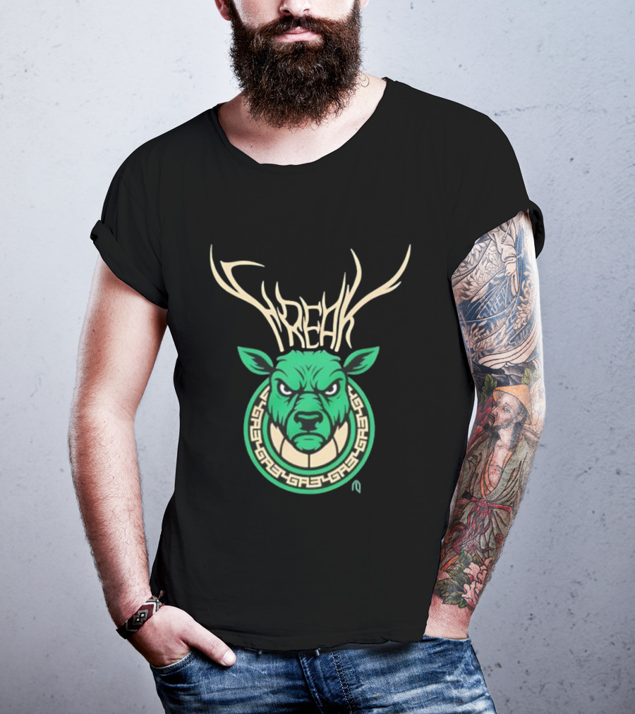 Freak Milwaukee Bucks Giannis Antetokounmpo Deer Player T-Shirt