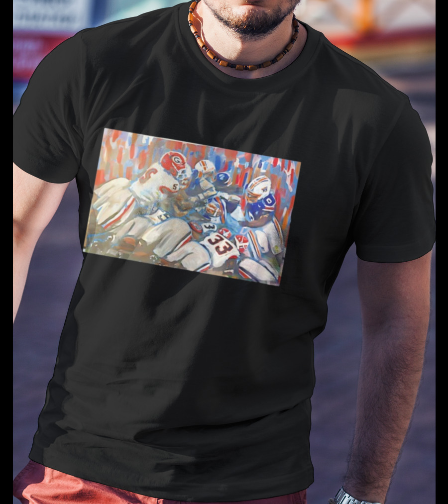 Georgia Vs Auburn Historic Gridiron Clash Power Passion And Glory In American Football Battle T-Shirt