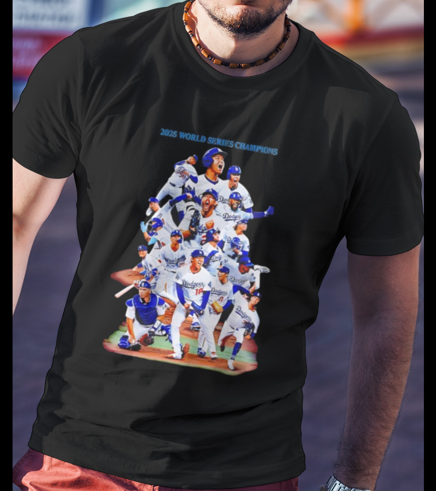Yoshinobu Yamamoto GOAT Los Angeles Dodgers World Series Champions T-Shirt