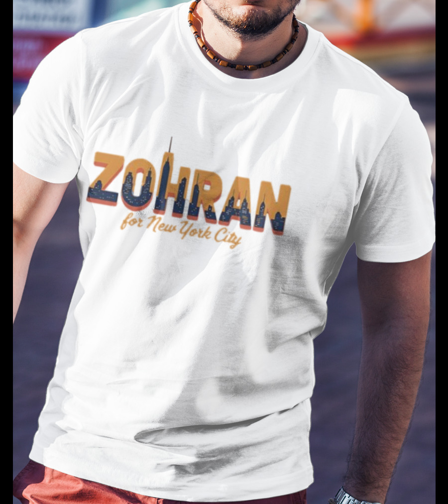Zohran For New York City Skyline Mamdani 2025 T-Shirt