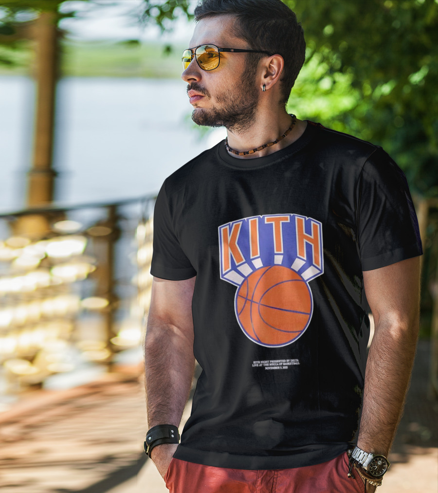 Kith New York Knicks Retro NY Nelson Basketball T-Shirt