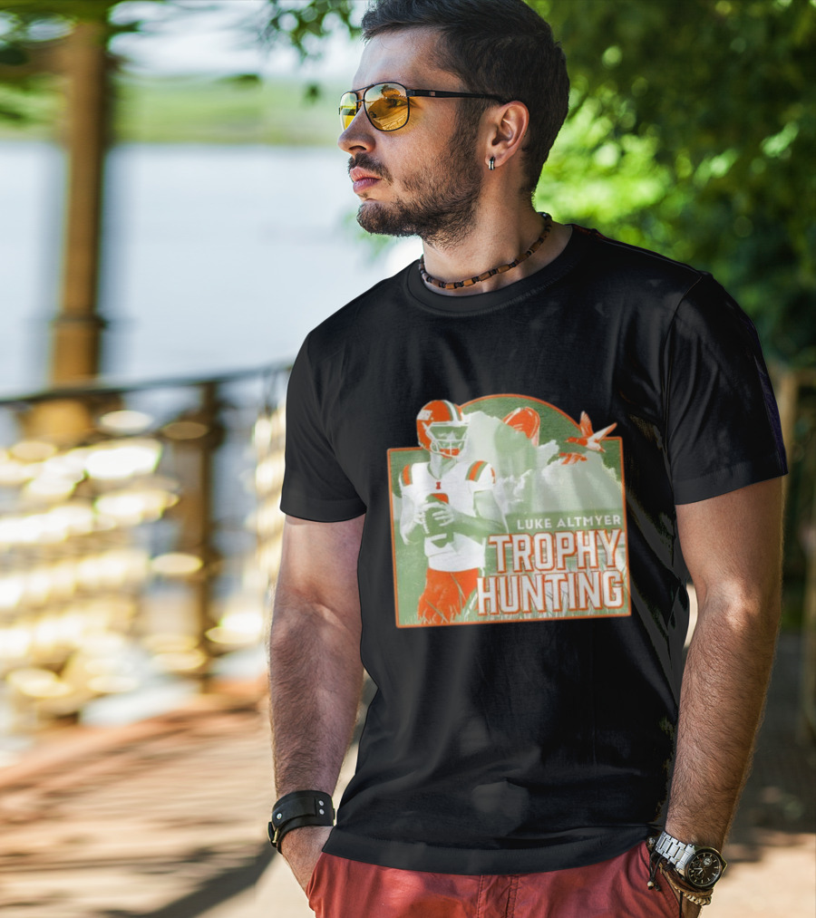Luke Altmyer Illinois Trophy Hunting Quarterback Football T-Shirt