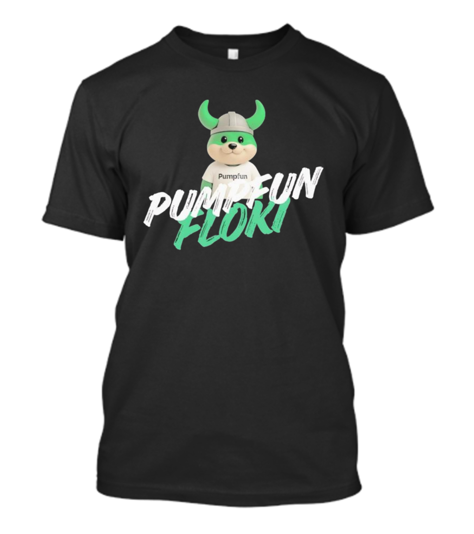 Pumpfun Floki Viking Helmet Character T-Shirt