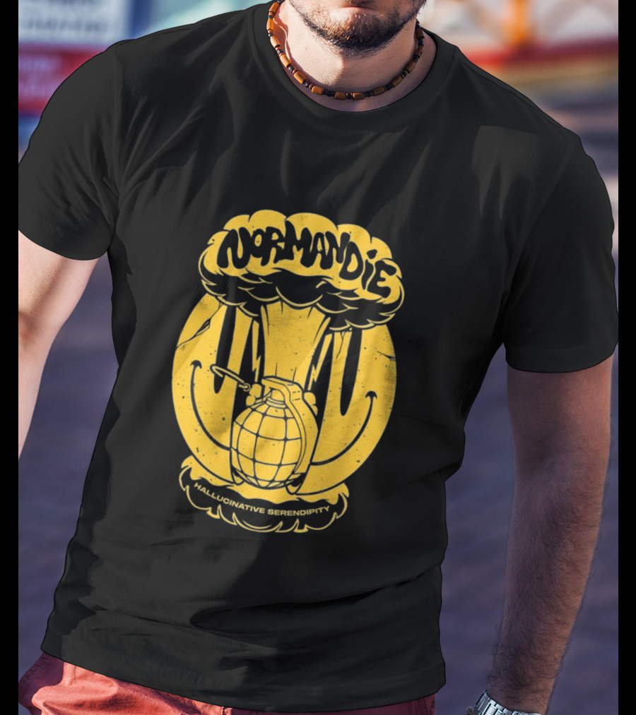 Normandie Hallucinative Serendipity Bomb Retro Style T-Shirt