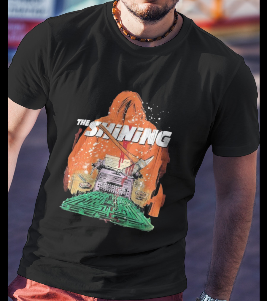 The Shining Axe Typewriter Maze Horror Icon T-Shirt