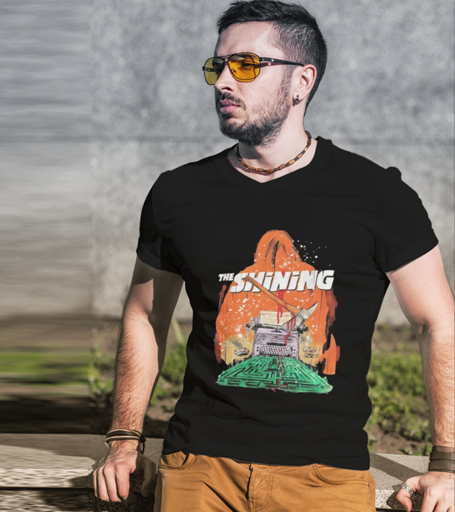 The Shining Axe Typewriter Maze Horror Icon T-Shirt