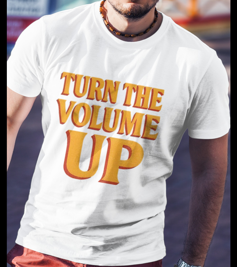 TURN THE VOLUME UP Zohran Mamdani Political Activism Apparel T-Shirt