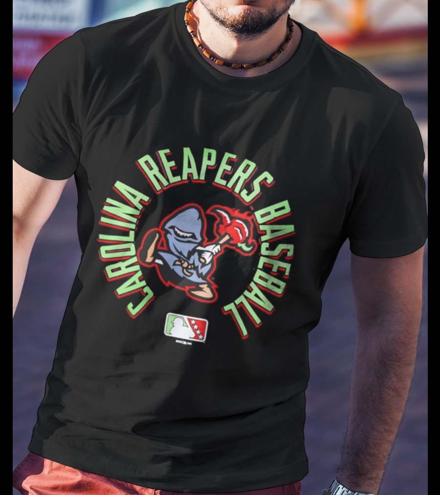Carolina Reapers Baseball Chili Pepper Character MLB Style T-Shirt