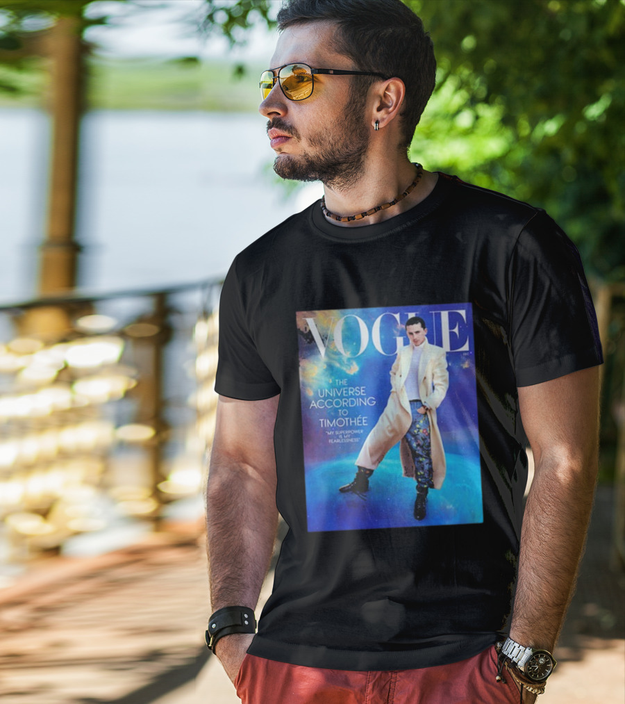 US Vogue Timothée Chalamet December Issue The Universe According To Timothée T-Shirt