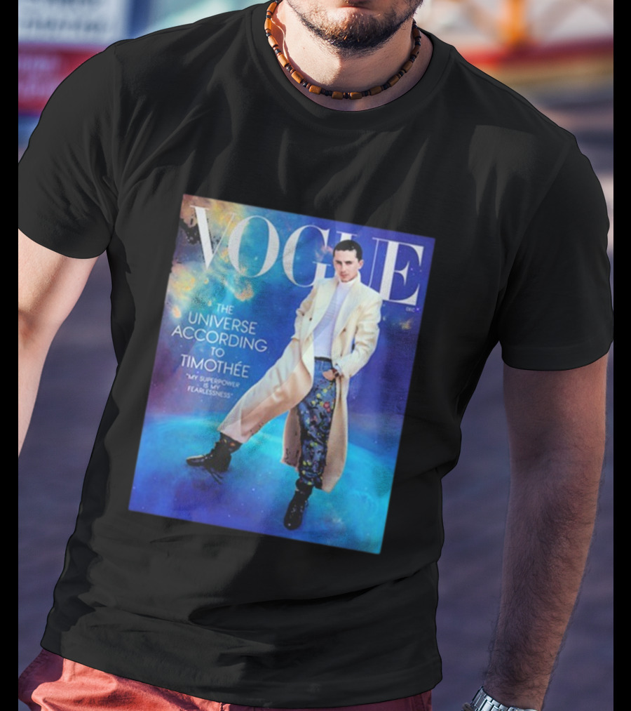 US Vogue Timothée Chalamet December Issue The Universe According To Timothée T-Shirt