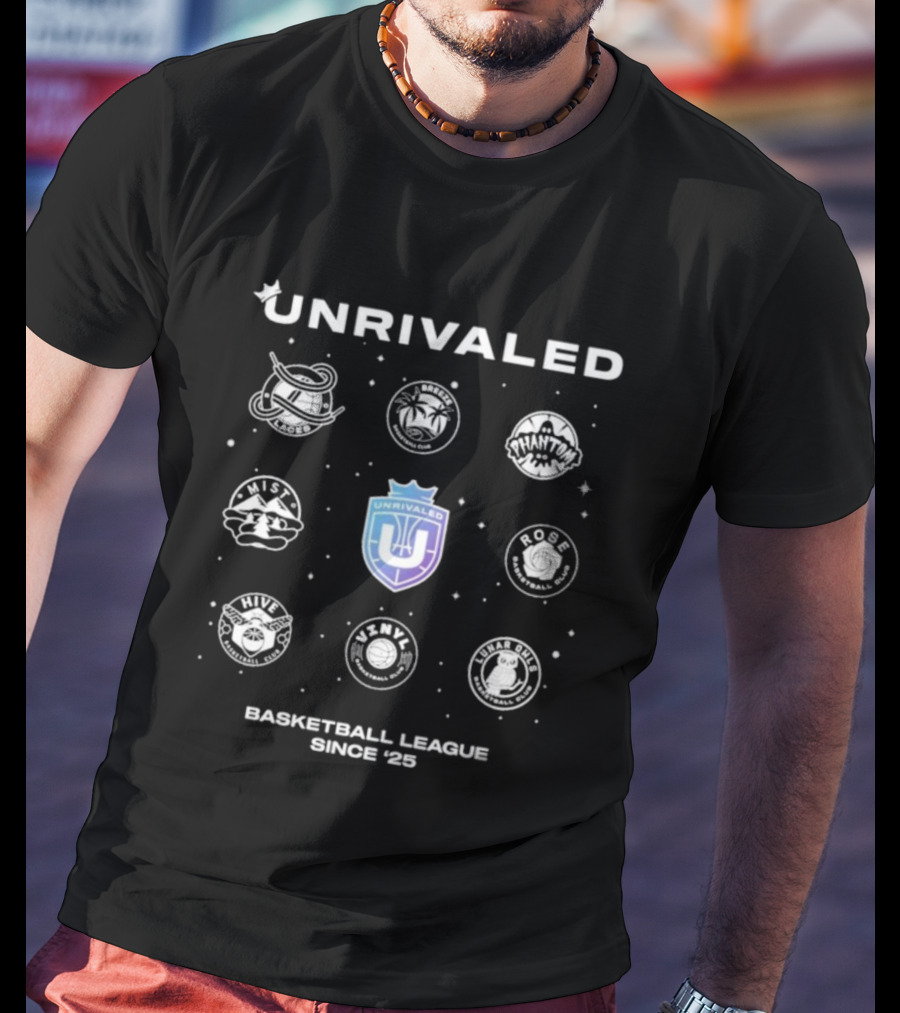 UNRIVALED Basketball League Since '25 Emblem Icons Collection T-Shirt