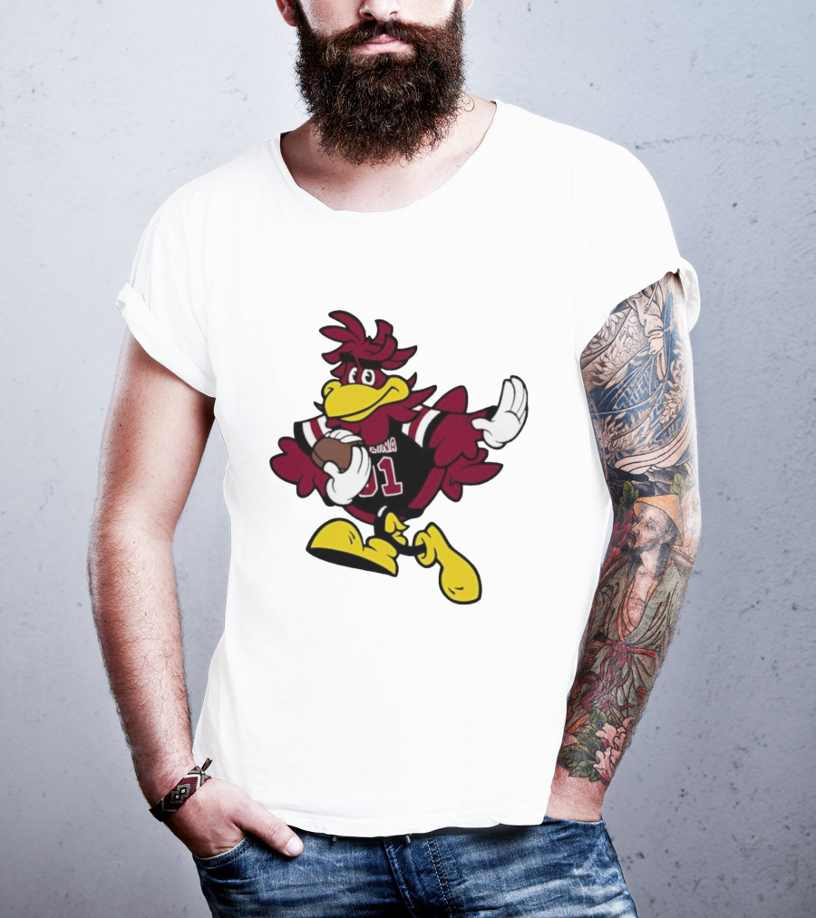University Of South Carolina Cocky 01 Football Mascot T-Shirt