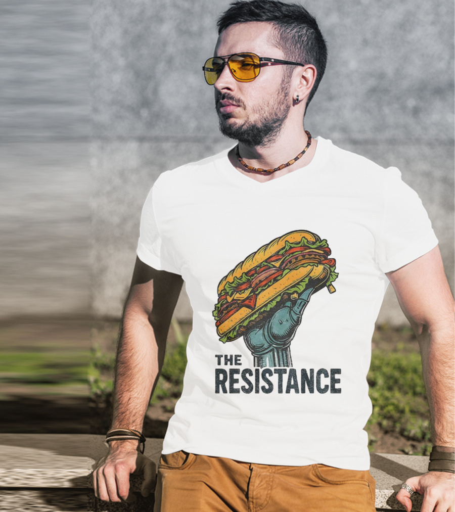 The Resistance Sandwich Fist Abolish ICE Washington T-Shirt
