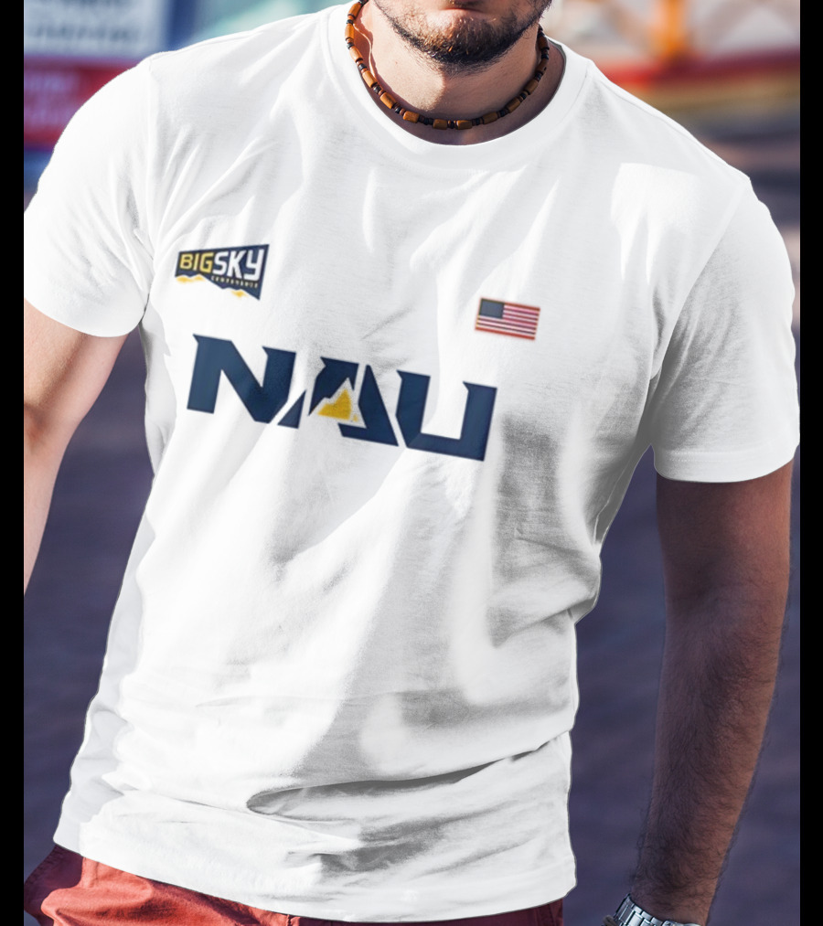 2025 Homecoming NAU Football Big Sky Conference American Flag T-Shirt