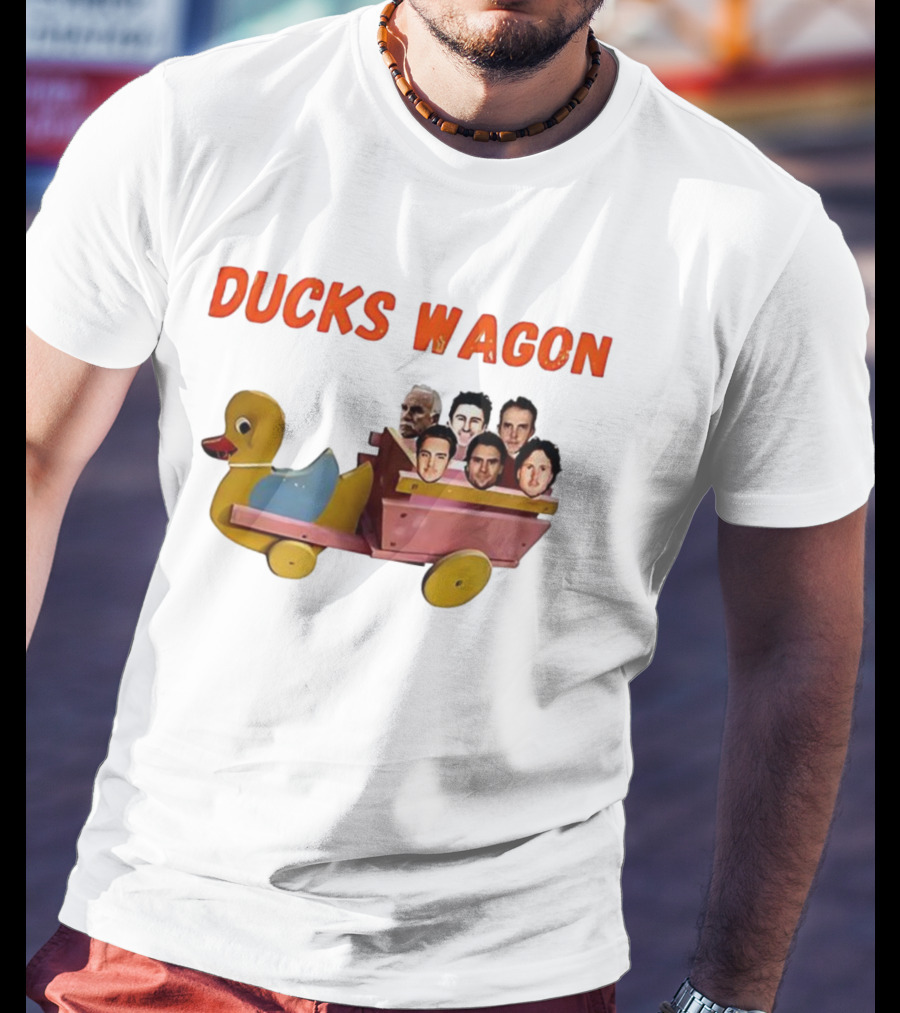 Anaheim Ducks Wagon With Faces T-Shirt