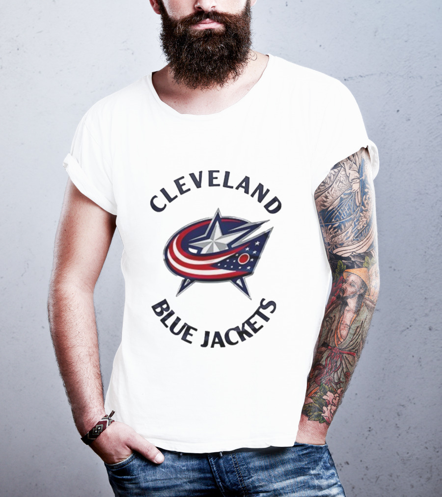 Cleveland Blue Jackets 2025 Retro Stars And Stripes Iconic Style T-Shirt