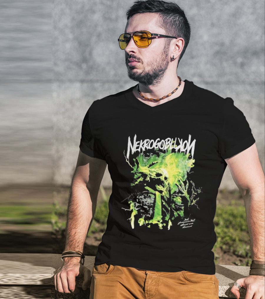 Nekrogoblikon Lightning The Fundamental Slimes And Humours Goblin Art T-Shirt