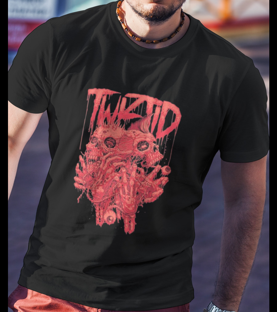Twiztid Skeletons Bloody Dripping Skull Twiztid T-Shirt