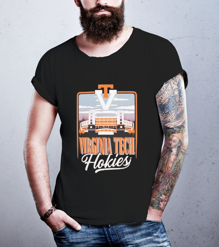 Virginia Tech Hokies Lane Stadium VT Travis Field Tailgate Football Atmosphere T-Shirt